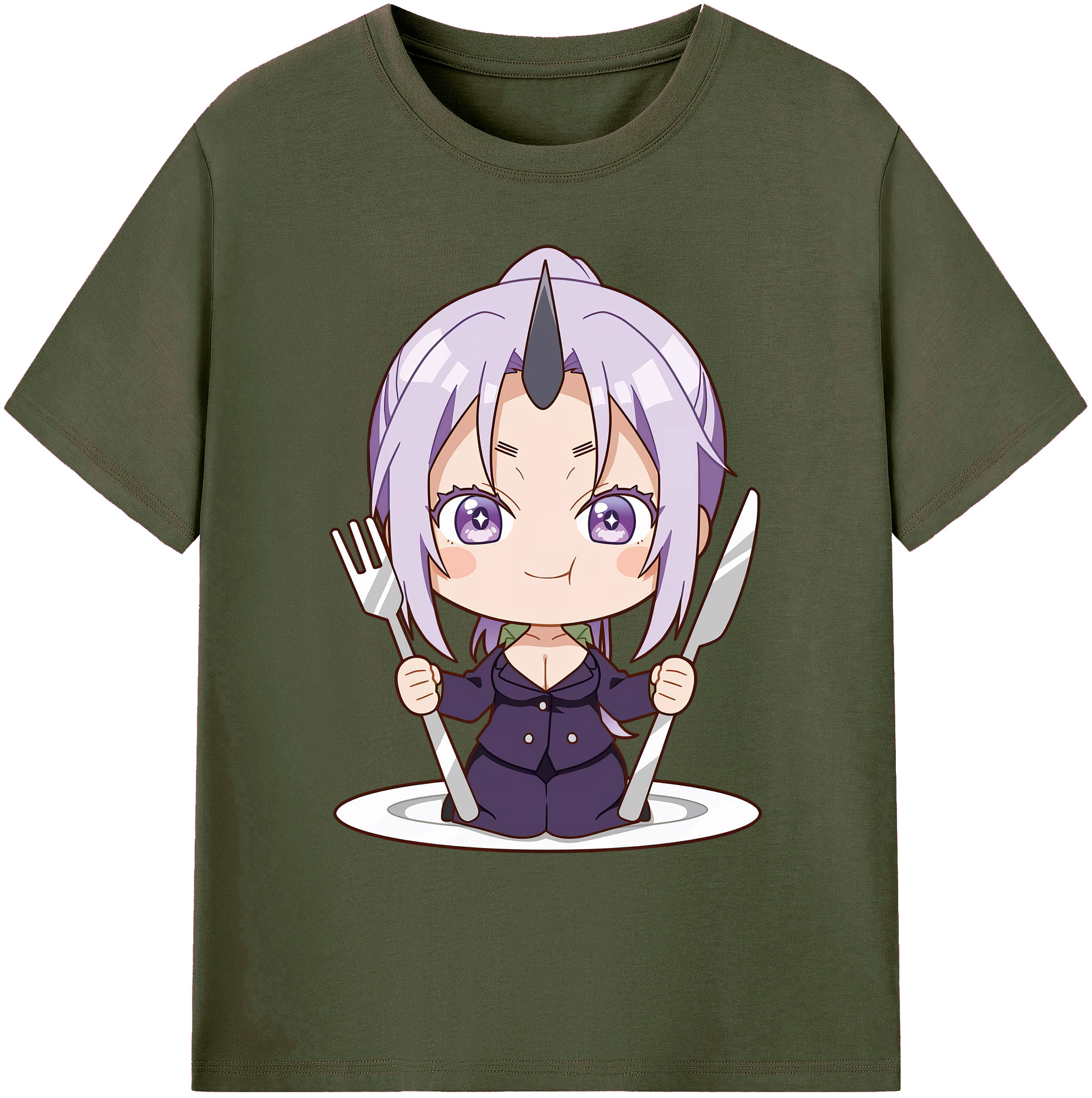 （画像用） 転スラ Regarding Reincarnated to Slime 綿100％ メンズ半袖Tシャツ｜肌触りやわらか＆通気性
